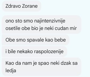 Poruka posle tretmana